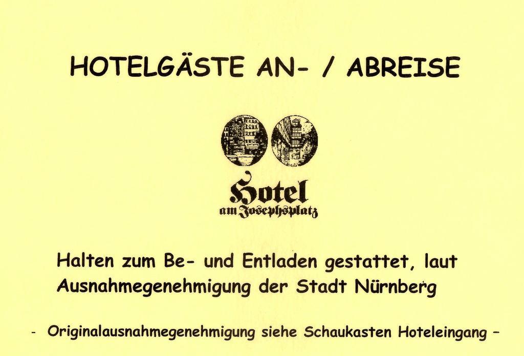 Hotel Am Josephsplatz Nürnberg Eksteriør billede